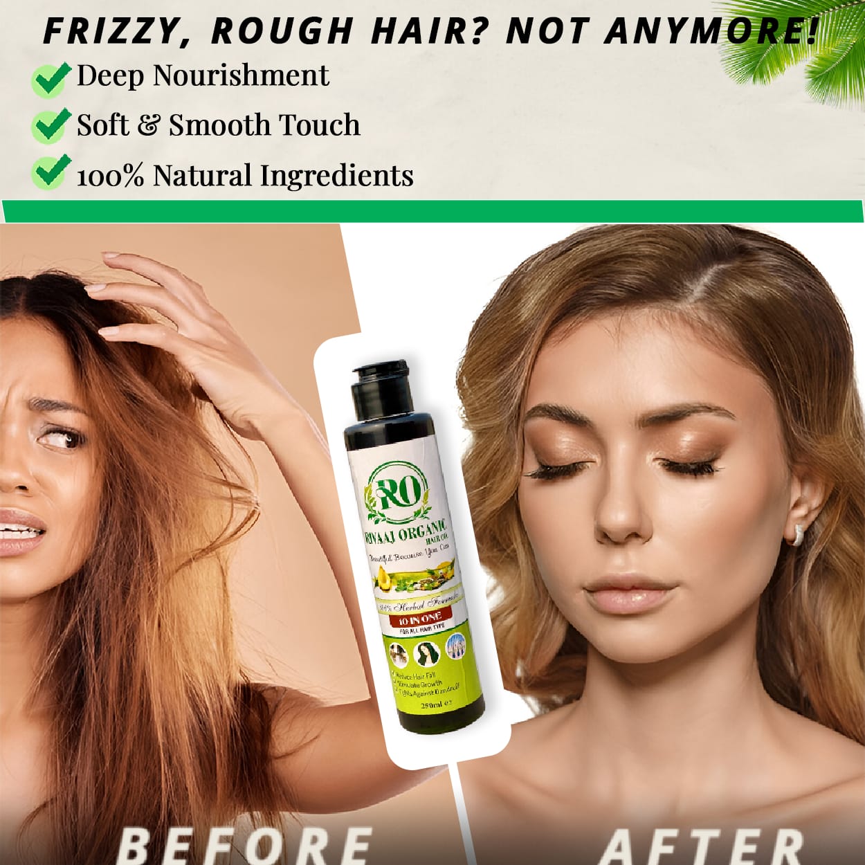 Rivaaj Organic 2 Hair Oil Bottles